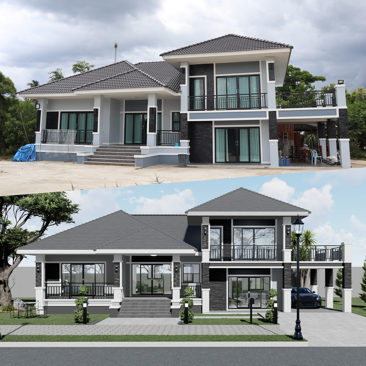 ผลงานบ้านตัวอย่าง Mongkol Real Estate